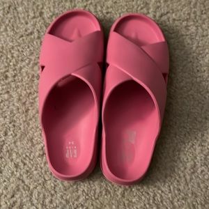 Pink slip ons